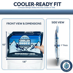 Cooler Shock nylon-reinforced surface detail, improves puncture resistance