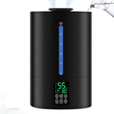 Coolfiqu front view showing sleek design and large capacity, improves room humidity