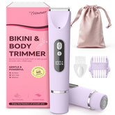 CoolHair front view packaging showing purple trimmer and accessories for confident grooming