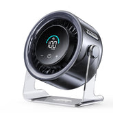 Coolhill front view black showing sleek portable fan and stable base for versatile placement