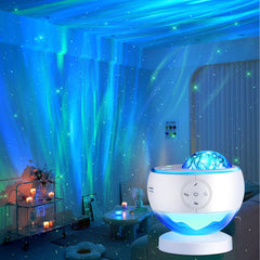 COOLNIGHT front view showing projector and lights for bedroom ambiance