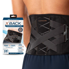 Copper Fit front view showing full brace and secure fit for posture support