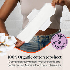 Cora close-up of organic cotton topsheet highlighting soft comfort