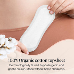 Close-up of Cora organic cotton texture highlighting gentle comfort