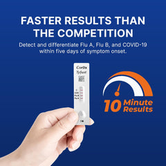 CorDx nasal swab detail demonstrating gentle design and user comfort