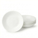 Corelle Winter Frost White bowls front view showing clean design and durable look