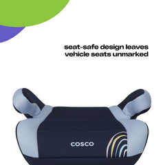 Cosco Topside installed in car demonstrating correct belt positioning benefit
