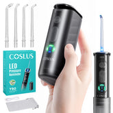 COSLUS T50 front view showing compact design and controls for easy travel use