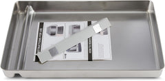 COSPARX front view of stainless steel tray showing durable build and fit