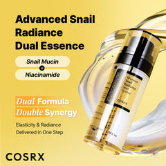 COSRX close-up of dual-pump mechanism for precise two-texture dispensing