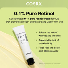 COSRX jar open to reveal smooth cream texture that hydrates delicate skin