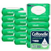 Cottonelle front packaging showing 16 flip-top packs and value quantity