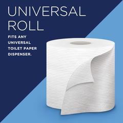 Cottonelle Professional roll installed in standard dispenser demonstrating compatibility and neat appearance