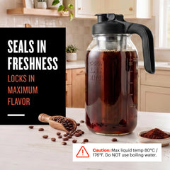 County Line Kitchen leak-proof lid with flip-cap spout, prevents spills