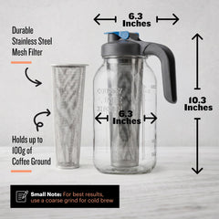 County Line Kitchen stainless steel mesh filter close-up for grit-free brewing