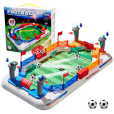 COUOMOXA front view of mini foosball table showing field and goals for lively play