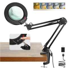 Coyeth front view magnifier showing lamp and lens, improves precision
