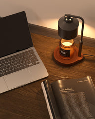Cozmara in use on a bedside table providing safe scent without open flame