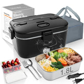 COZYEXPERT front view of electric lunch box showing compact design and portability