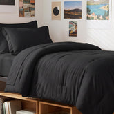 CozyLux comforter front view showing full Twin XL coverage and streamlined look