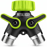 Craft911 front view of metal hose splitter showing sturdy build and durable finish for reliability