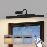 Craftersmark front view of 16-inch picture light showing even illumination benefit