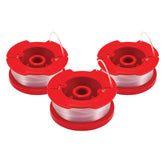 CRAFTSMAN front view of three replacement spools showing packaging and product benefit