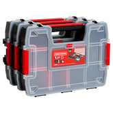 CRAFTSMAN front view of organizer showing lid and latches for secure storage