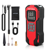 CRAFTSMAN inflator front view showing compact design and easy grip benefit