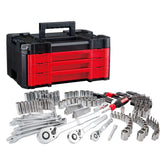 CRAFTSMAN three-drawer toolbox front organized and portable