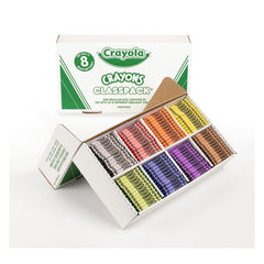 Crayola divided compartments displaying colors for fast distribution benefit