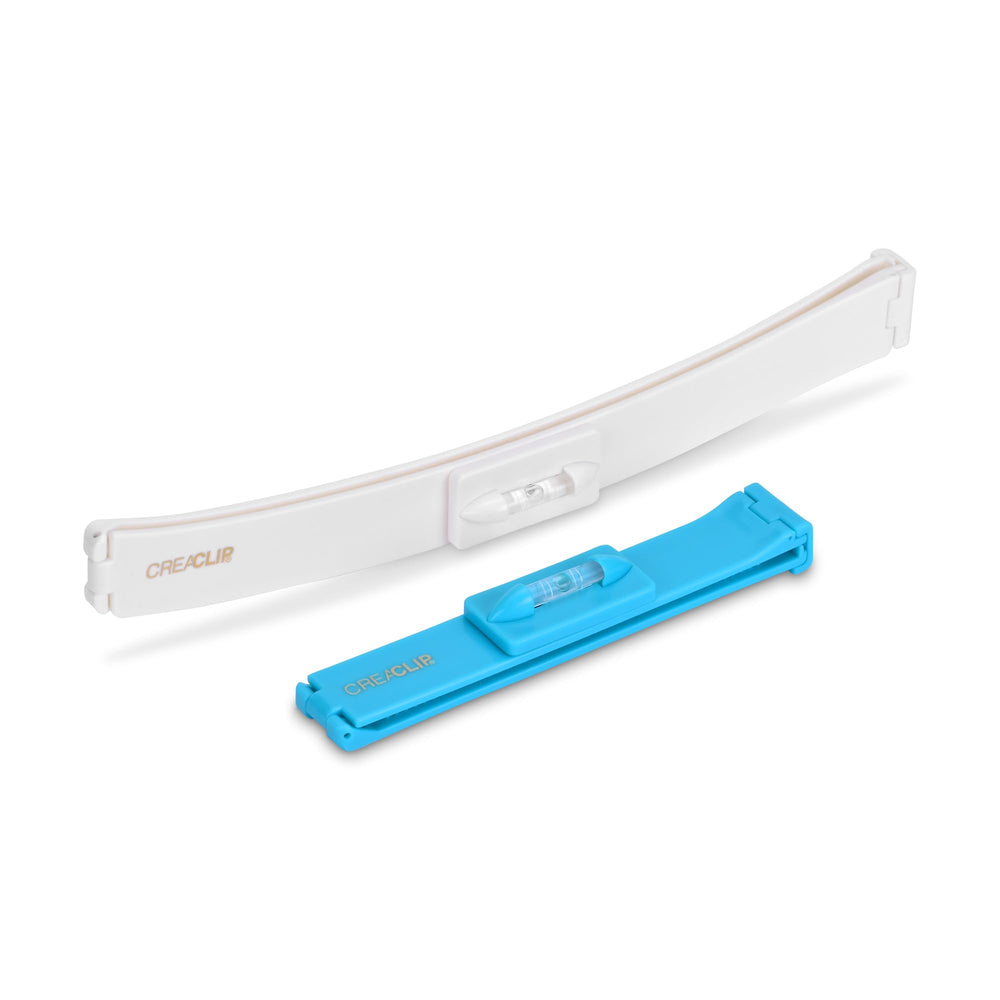 CreaClip front packaging showing full two-clip kit and included guides benefit ease