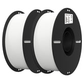 Creality white PLA front packaging showing two 1kg spools and value benefits