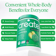 Create label and nutrition close-up showing Creapure ingredient transparency