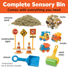 Creativity for Kids excavator and dump truck close-up showing durable toy details for hands-on play