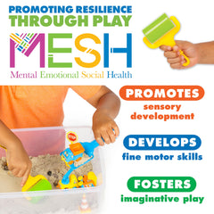 Creativity for Kids sensory sand close-up showing texture that supports tactile exploration