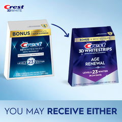 Crest 3D Whitestrips single strip close-up highlighting smooth adhesive for secure fit