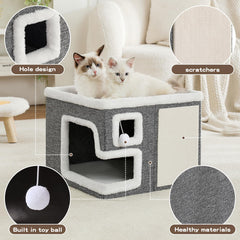 Crispedia top platform lounge with cat relaxing offering an elevated lookout and comfort