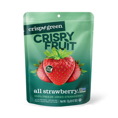 Crispy Green front packaging showing 12-pack and benefits