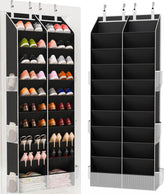 Criusia front full view showing 10 tiers and organized shoes for space saving