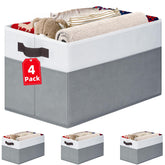 Criusia front view showing four fabric storage baskets neatly arranged and ready to use
