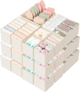 Criusia front view of beige organizer set showing neat compartments and quick access
