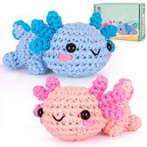 Crochetta kit box front view showing included materials and gift packaging benefit