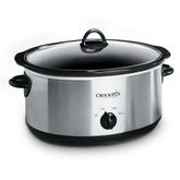 Crock-Pot front view stainless steel exterior shows modern kitchen appeal