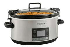 Crock-Pot front view stainless steel showing sturdy design and reliability