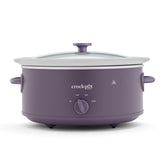 Crock-Pot front view showing Purple Potato finish and modern-vintage look, enhances kitchen style