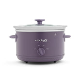 Crock-Pot front view showing Purple Potato finish and compact design benefit