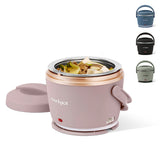 Crock-Pot front view in blush pink showing compact travel-ready design and style