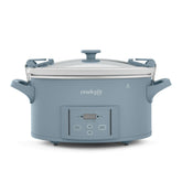 Crock-Pot front view in Morning Haze blue, stylish and practical