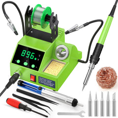 Crtsweker soldering station front panel showing LED display and controls for precise temperature